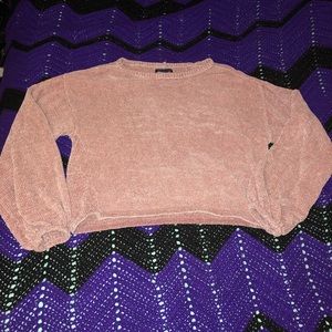 Pink oversized AE sweater